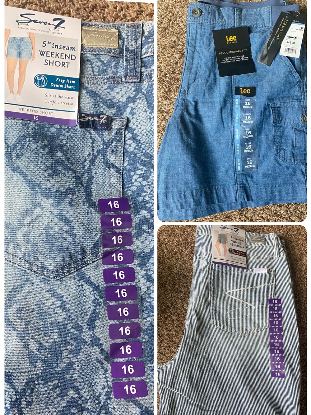 NWT Bundle Super Cute Shorts! Seven7 & Lee. Comfortable